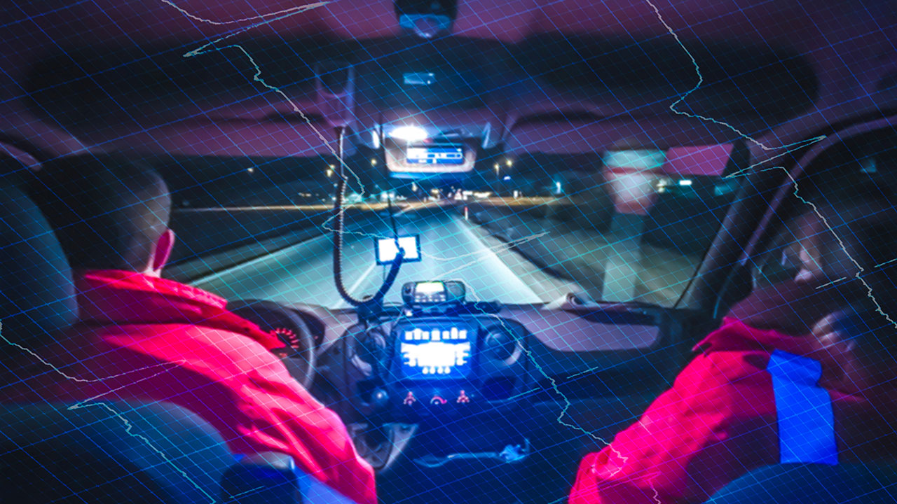 Emergency response crew on the road