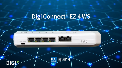 Digi Connect® EZ WS: Medical-Grade Serial-to-IP Connectivity for Secure Patient Care