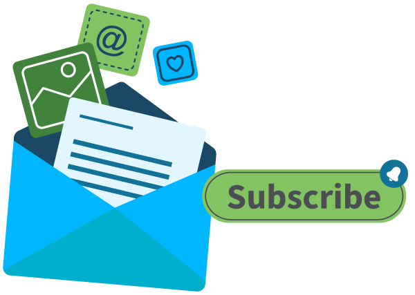 Newsletter email signup icon